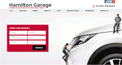 Desktop Screenshot of hamiltongarage.co.uk