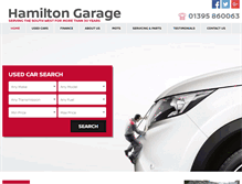 Tablet Screenshot of hamiltongarage.co.uk